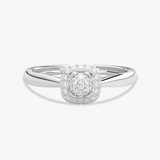 Elegancki złoty pierścionek z brylantami od Venetia Jewels z okrągłym diamentowym detalem