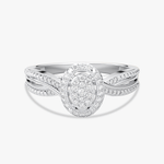 Złoty Pierścionek z Brylantami o eleganckim wzorze i wyszukanym blasku