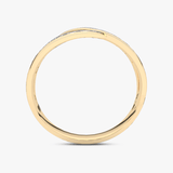 Złoty pierścionek z brylantami od Venetia Jewels w eleganckim, minimalistycznym stylu