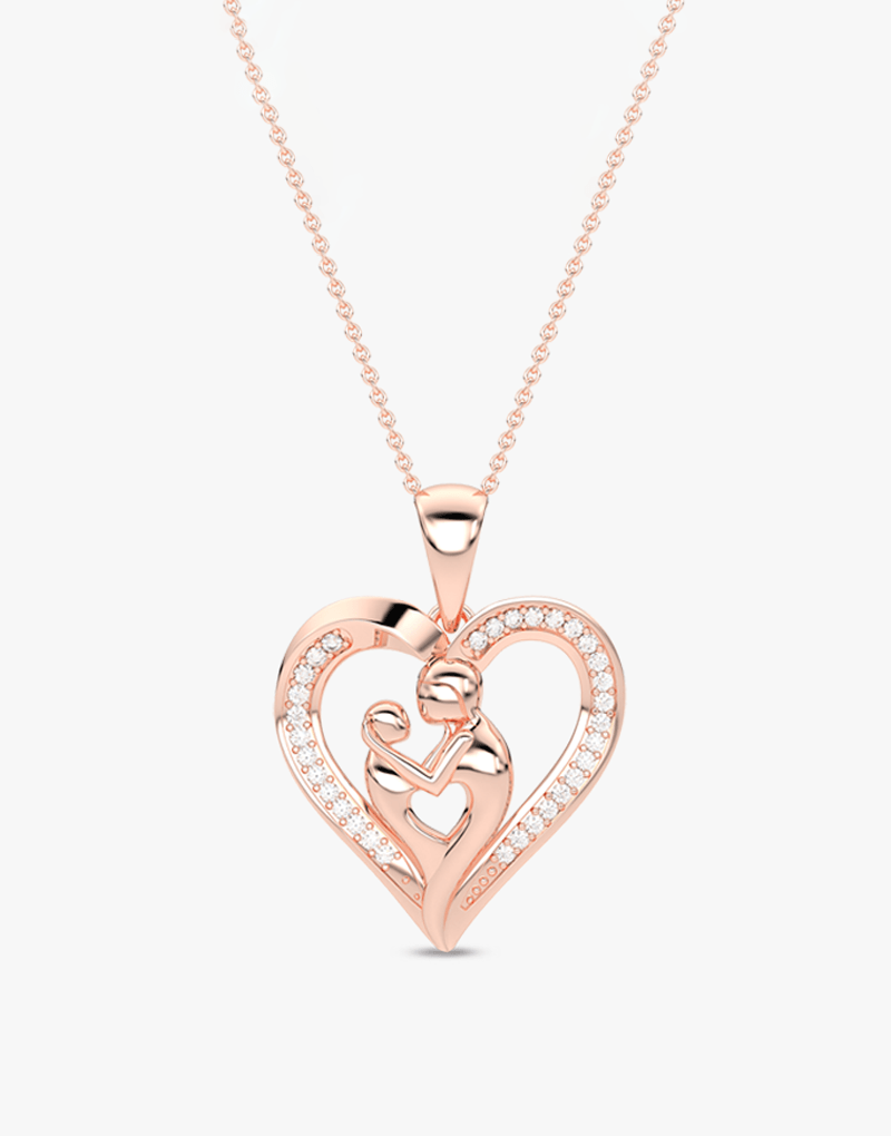 Złoty wisiorek serce z brylantami od Venetia Jewels z delikatnym wzorem i subtelnym blaskiem