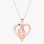 Złoty wisiorek serce z brylantami od Venetia Jewels z delikatnym wzorem i subtelnym blaskiem