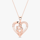 Złoty wisiorek serce z brylantami od Venetia Jewels z delikatnym wzorem i subtelnym blaskiem