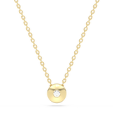 Round Pendant with a Diamond