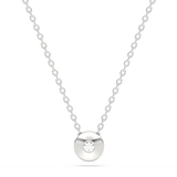 Round Pendant with a Diamond