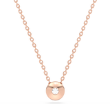 Round Pendant with a Diamond