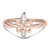 Gold butterfly ring with diamonds - Venetia Jewels