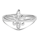 Gold butterfly ring with diamonds - Venetia Jewels