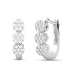 Kolczyki  Potrójnym Brylantem