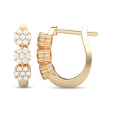 Kolczyki  Potrójnym Brylantem