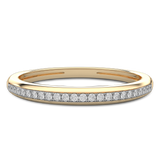 Obrączka z brylantami 14K - Venetia Jewels