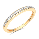 Obrączka z brylantami 14K - Venetia Jewels