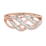 Kręcony Pierścionek z Brylantami