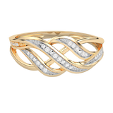 Kręcony Pierścionek z Brylantami