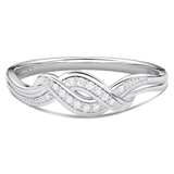 Spleciony pierścionek z brylantami - Venetia Jewels