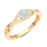 Falujący Pierścionek z Brylantami