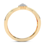 Falujący Pierścionek z Brylantami