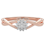 Falujący Pierścionek z Brylantami