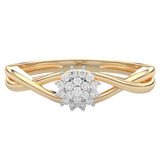 Falujący Pierścionek z Brylantami