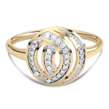 Pierścionek z Brylantowymi Obręczami