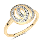 Pierścionek z Brylantowymi Obręczami