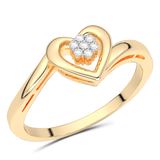 Pierścionek z Brylantowym Sercem