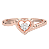 Pierścionek z Brylantowym Sercem