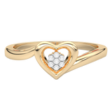 Pierścionek z Brylantowym Sercem