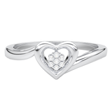 Pierścionek z Brylantowym Sercem