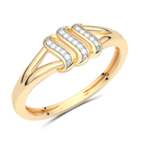 Falujący Pierścionek z Brylantami