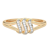 Falujący Pierścionek z Brylantami