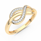 Ring with Diamond Infinity Motif