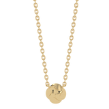 Gold necklace with rose pendant