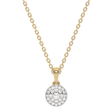 Gold pendant with diamond accent 