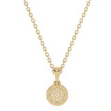 Gold pendant with diamond accent 