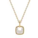 Gold Pendant with Shiny Square