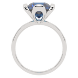 Gold ring with London Blue Topaz - Blue Glow