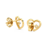 Lśniące Kolczyki z Sercem