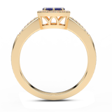 Pierścionek z Szafirowym Kwiatem