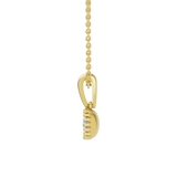 Złota zawieszka z okrągłą brylantową rozetą