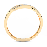 Spleciony Pierścionek z Brylantami