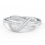 Ring with Diamond Infinity Motif