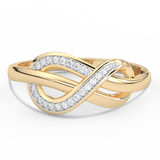 Ring with Diamond Infinity Motif