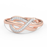 Ring with Diamond Infinity Motif