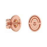 Złote kolczyki z cytrynami i brylantami