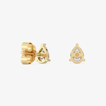 Kolczyki Lśniąca Łza - Venetia Jewels - 14K złoto z brylantami