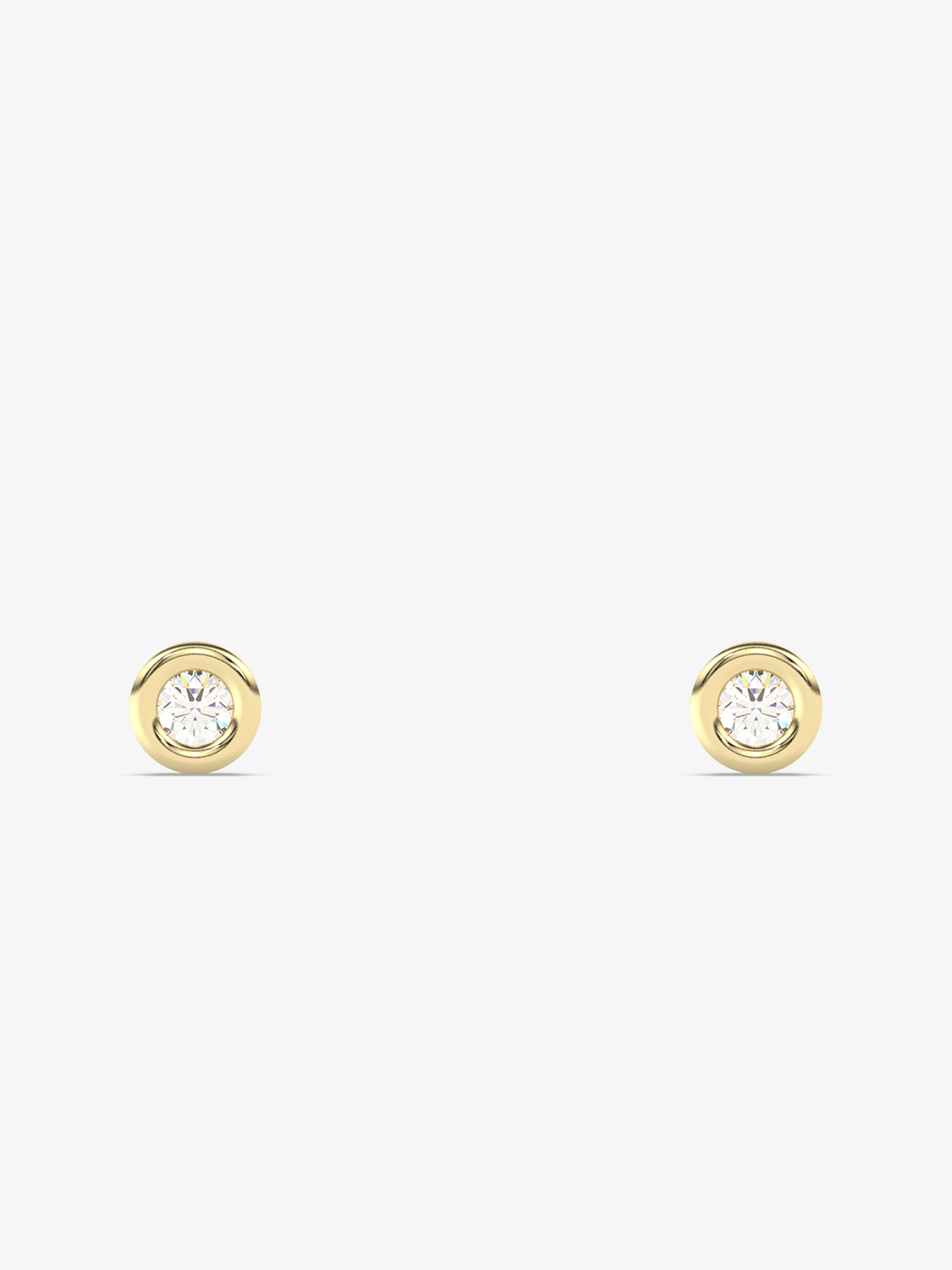 Klasyczne Brylantowe Kolczyki Sztyfty - Venetia Jewels - 14K złoto z brylantami