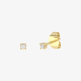 Brylantowe Kolczyki Sztyfty żółty - Venetia Jewels - 14K złoto z brylantami
