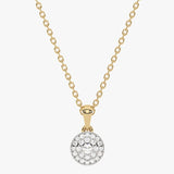 Gold pendant with diamond accent 