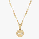 Gold pendant with diamond accent 