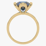 Gold ring with London Blue Topaz - Blue Glow